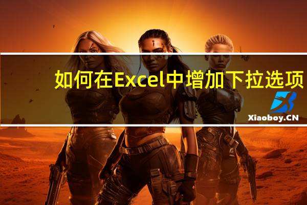 如何在Excel中增加下拉选项