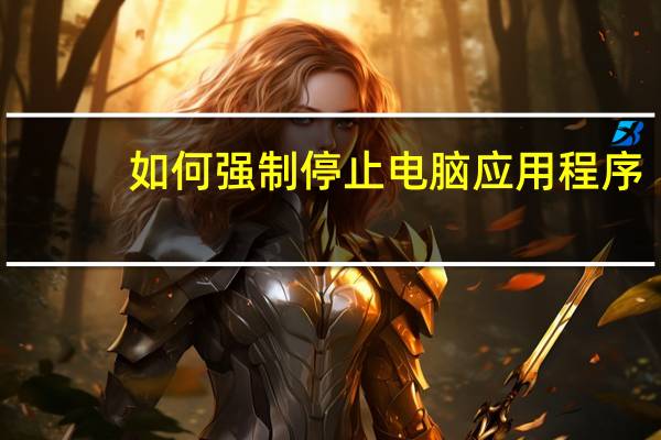 如何强制停止电脑应用程序