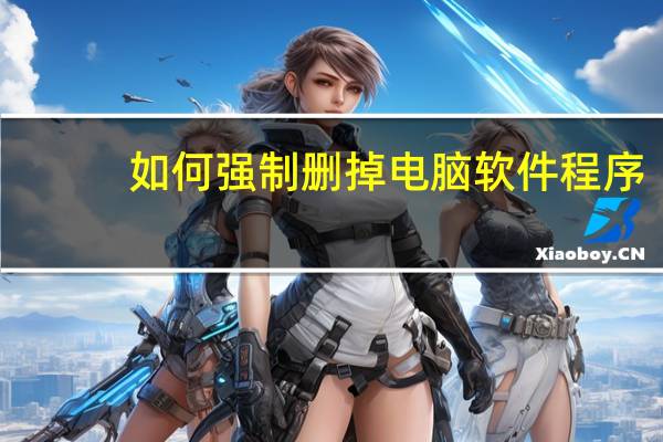如何强制删掉电脑软件程序