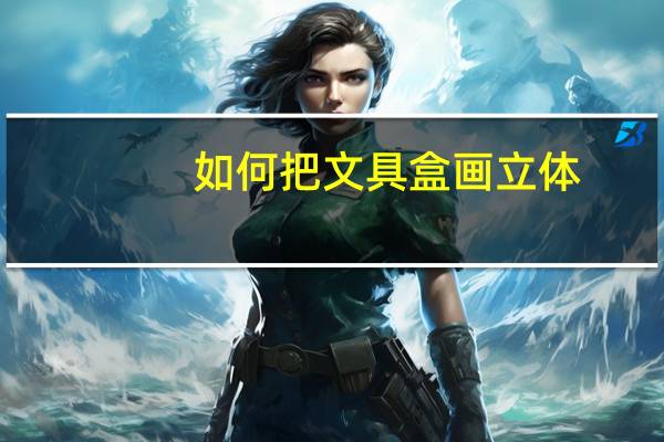 如何把文具盒画立体
