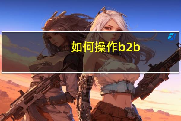 如何操作b2b