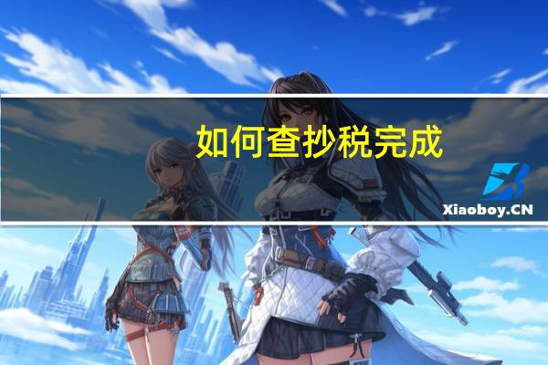 如何查抄税完成