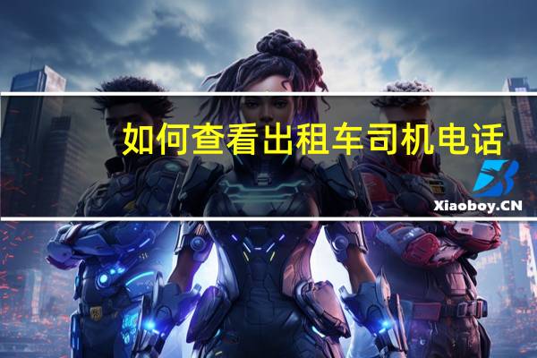 如何查看出租车司机电话