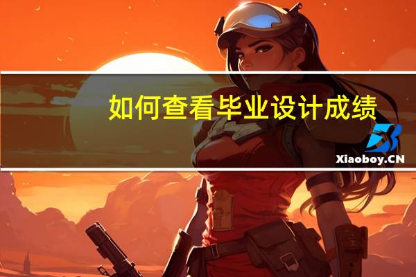 如何查看毕业设计成绩