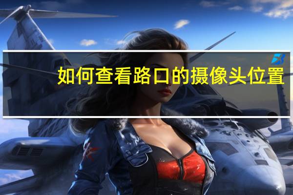 如何查看路口的摄像头位置