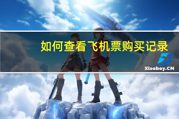 如何查看飞机票购买记录