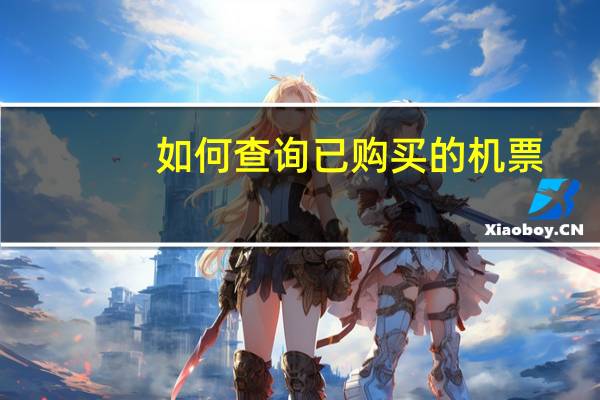 如何查询已购买的机票