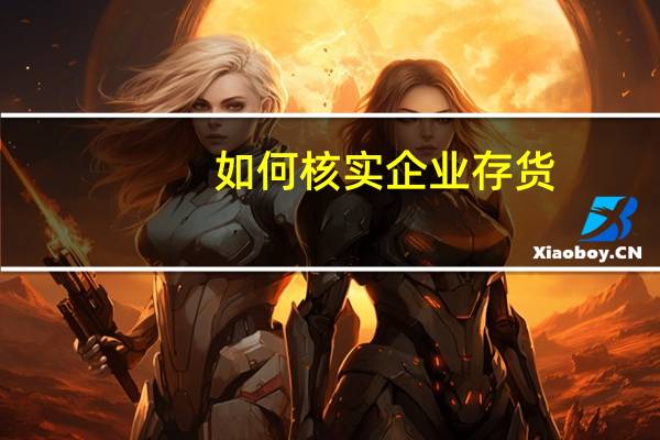 如何核实企业存货