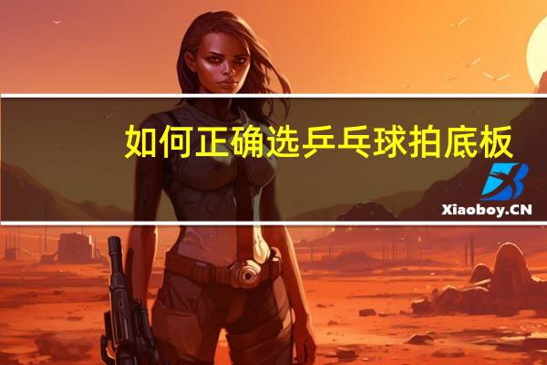 如何正确选乒乓球拍底板