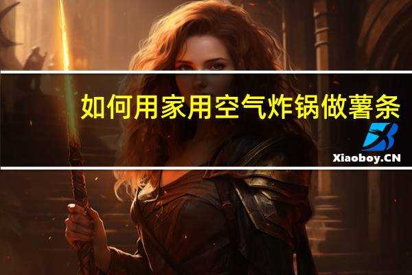 如何用家用空气炸锅做薯条
