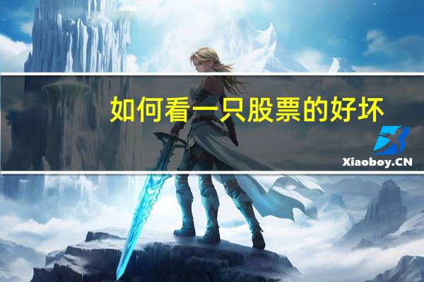 如何看一只股票的好坏