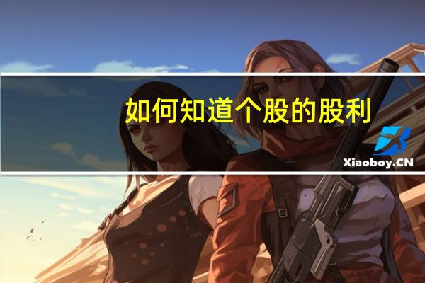 如何知道个股的股利