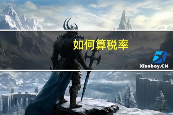 如何算税率