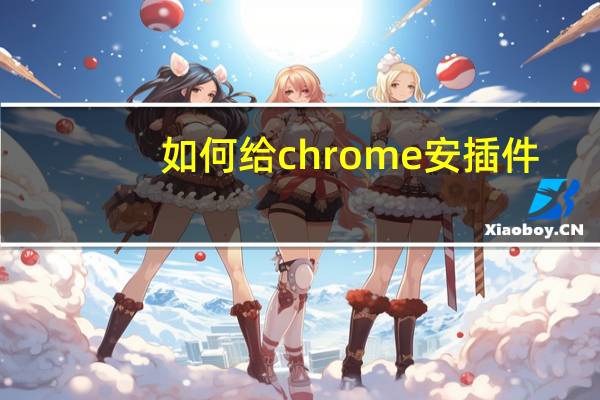 如何给chrome安插件