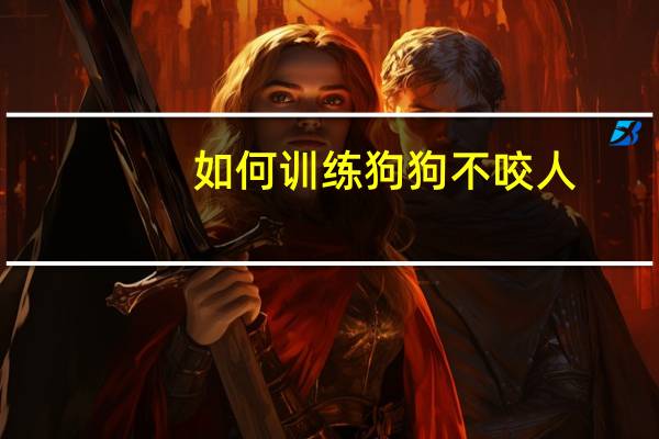 如何训练狗狗不咬人