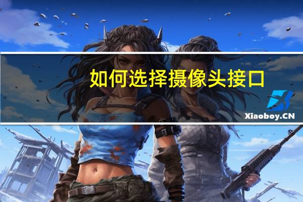 如何选择摄像头接口