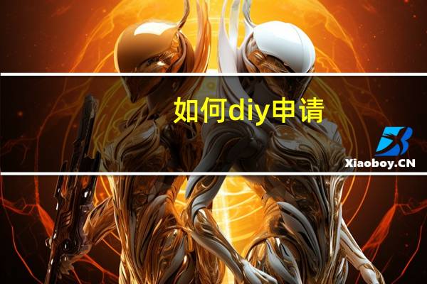 如何diy申请