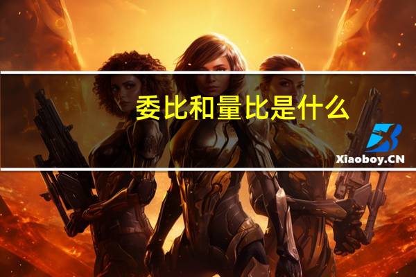委比和量比是什么