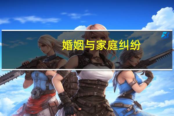 婚姻与家庭纠纷