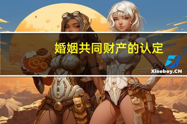 婚姻共同财产的认定