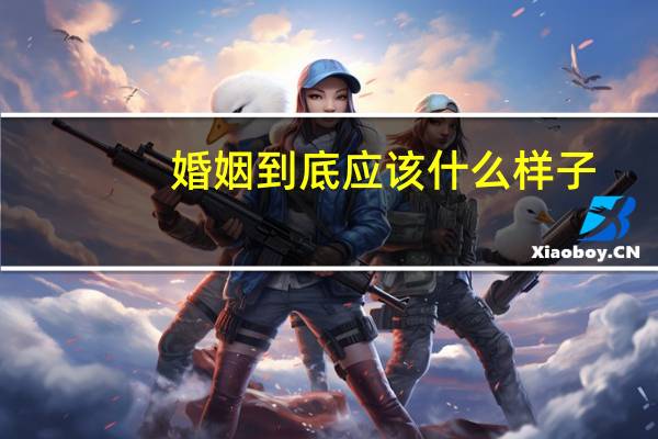 婚姻到底应该什么样子