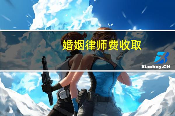 婚姻律师费收取