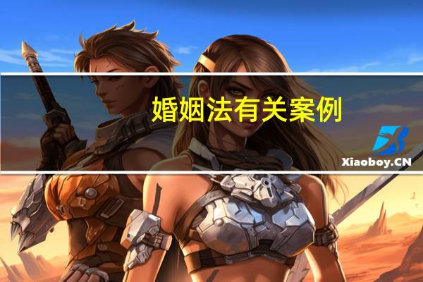 婚姻法有关案例