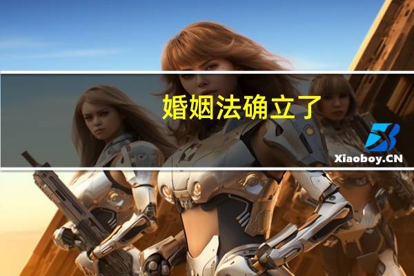 婚姻法确立了