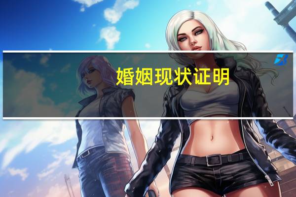 婚姻现状证明