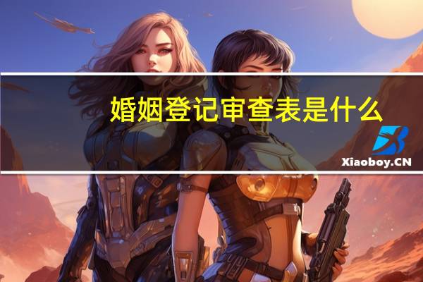 婚姻登记审查表是什么
