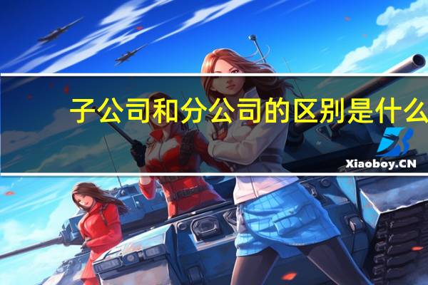 子公司和分公司的区别是什么