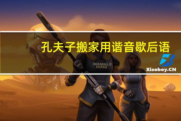 孔夫子搬家用谐音歇后语