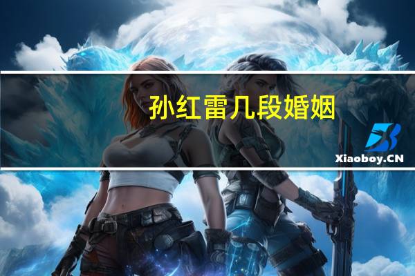 孙红雷几段婚姻