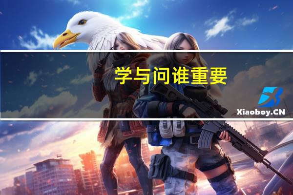 学与问谁重要