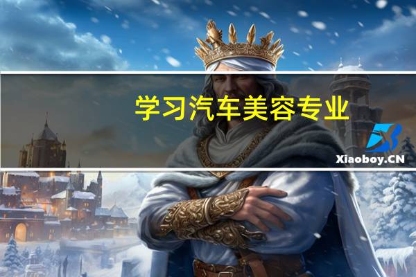 学习汽车美容专业