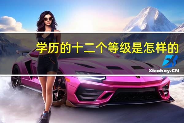 学历的十二个等级是怎样的