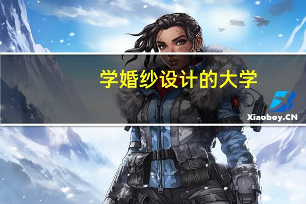 学婚纱设计的大学