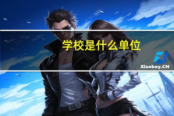 学校是什么单位
