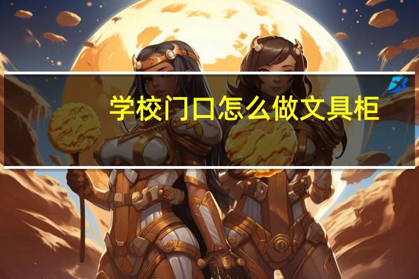 学校门口怎么做文具柜