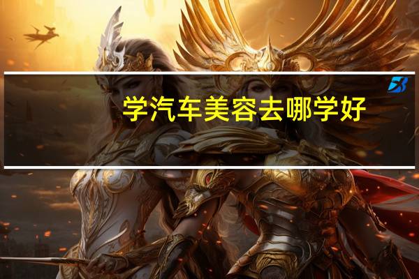 学汽车美容去哪学好