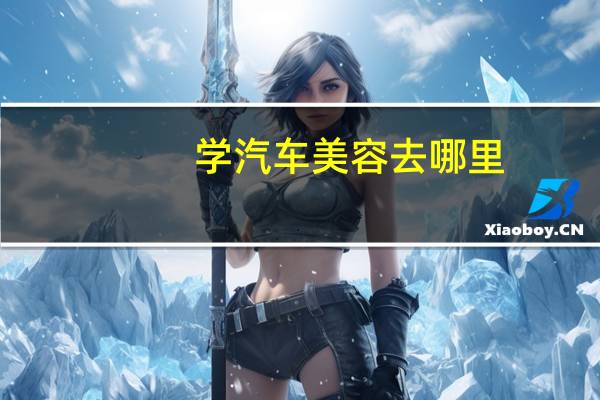 学汽车美容去哪里