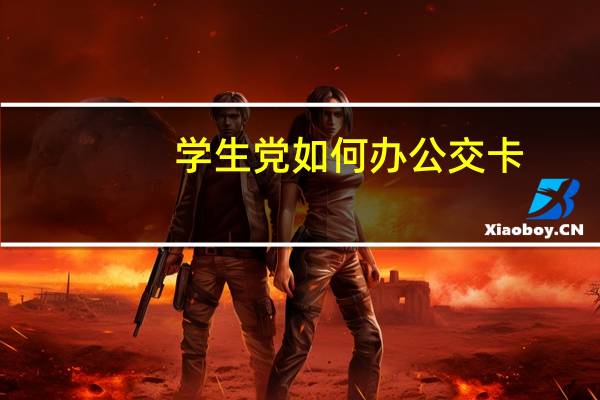 学生党如何办公交卡