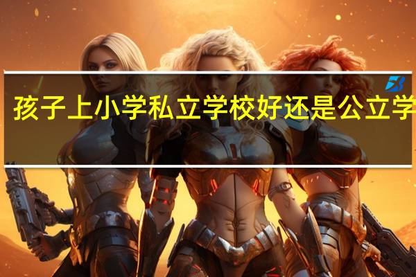 孩子上小学私立学校好还是公立学校好