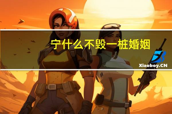 宁什么不毁一桩婚姻