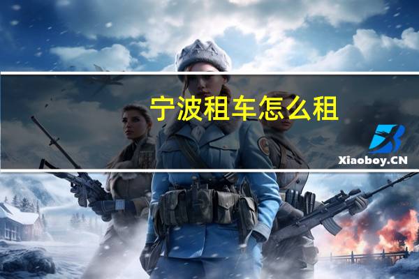 宁波租车怎么租