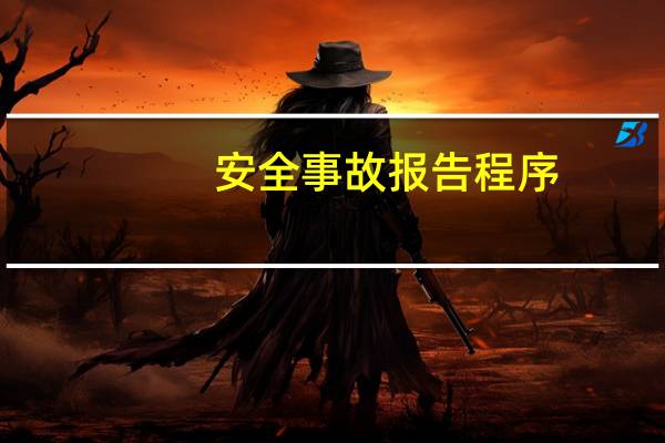 安全事故报告程序