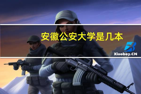 安徽公安大学是几本