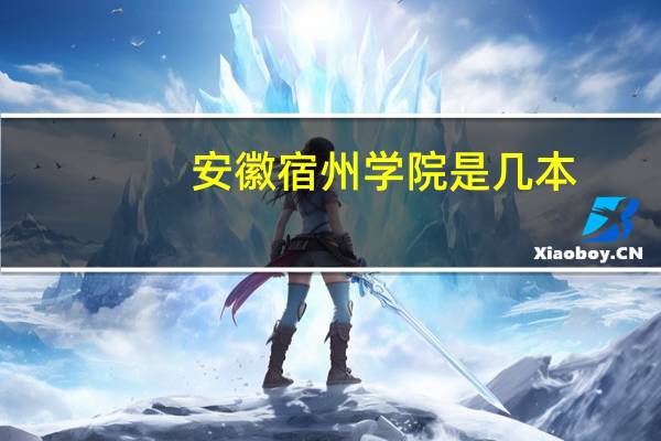 安徽宿州学院是几本