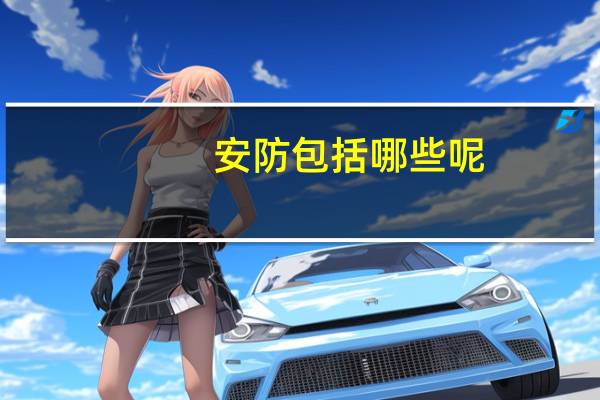 安防包括哪些呢