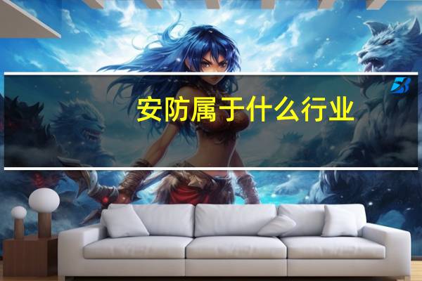 安防属于什么行业